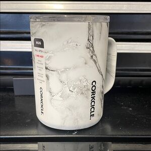 Corkcicle White Marble Mug